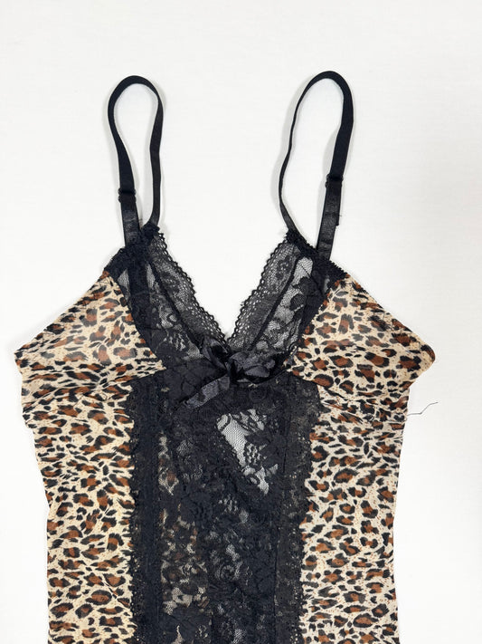 Leopard Black Lace Cami ♡ Size XS