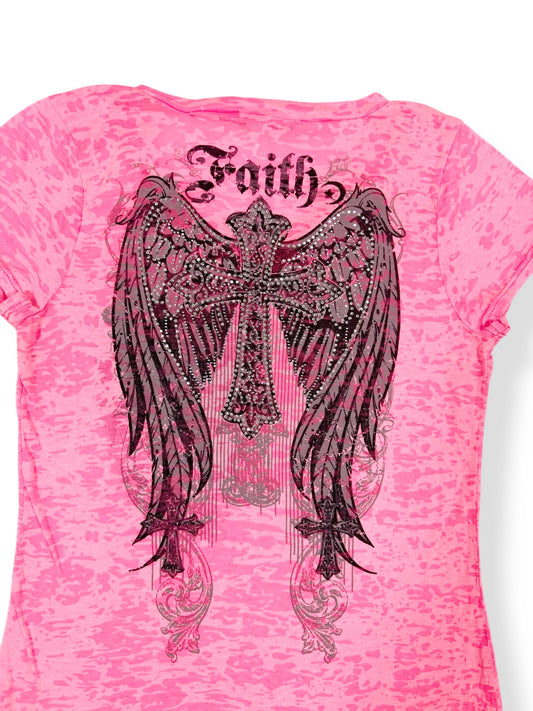 Hot Pink Wing Tee ♡ Size L