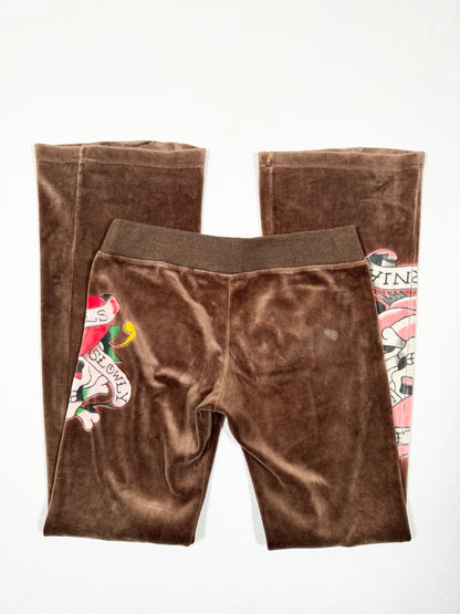 Brown Ed Hardy Tracksuit