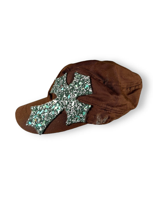 Turquoise Cross Cap