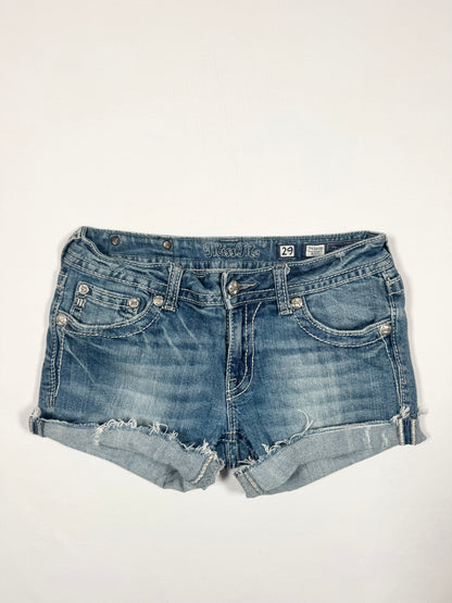 Miss Me Cross Shorts ♡ 29”
