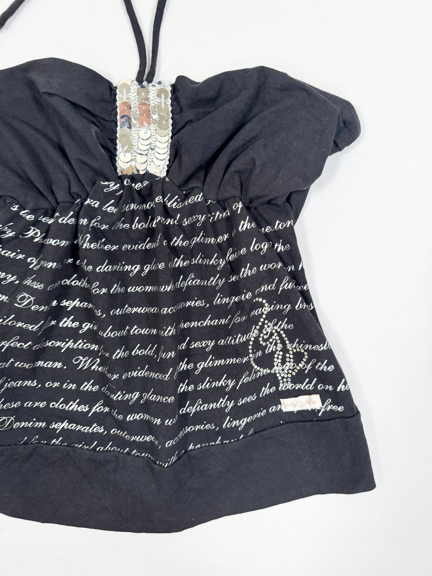 Baby Phat Sequin Halter ♡ M/L