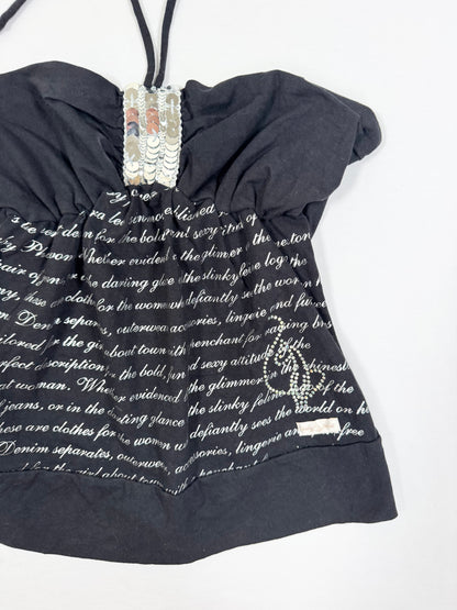 Baby Phat Sequin Halter ♡ M/L