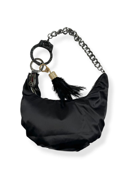 Black Diamanté Cuffz Bag ♡