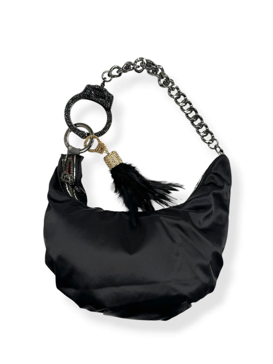 Black Diamanté Cuffz Bag ♡