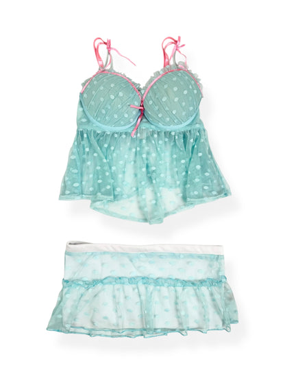 Blue Polka Cami Set ♡ XS/S