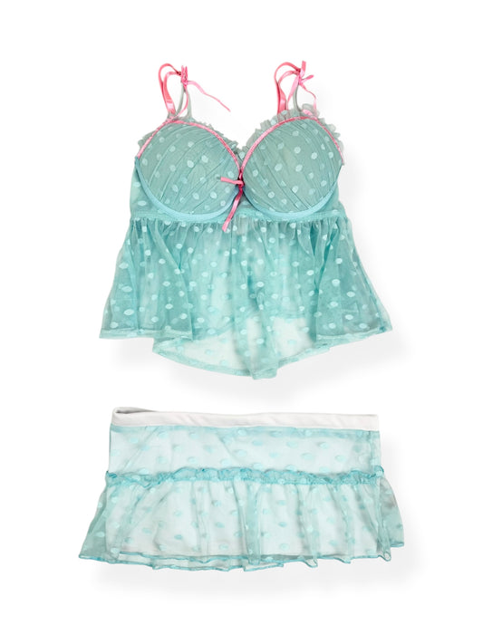 Blue Polka Cami Set ♡ XS/S