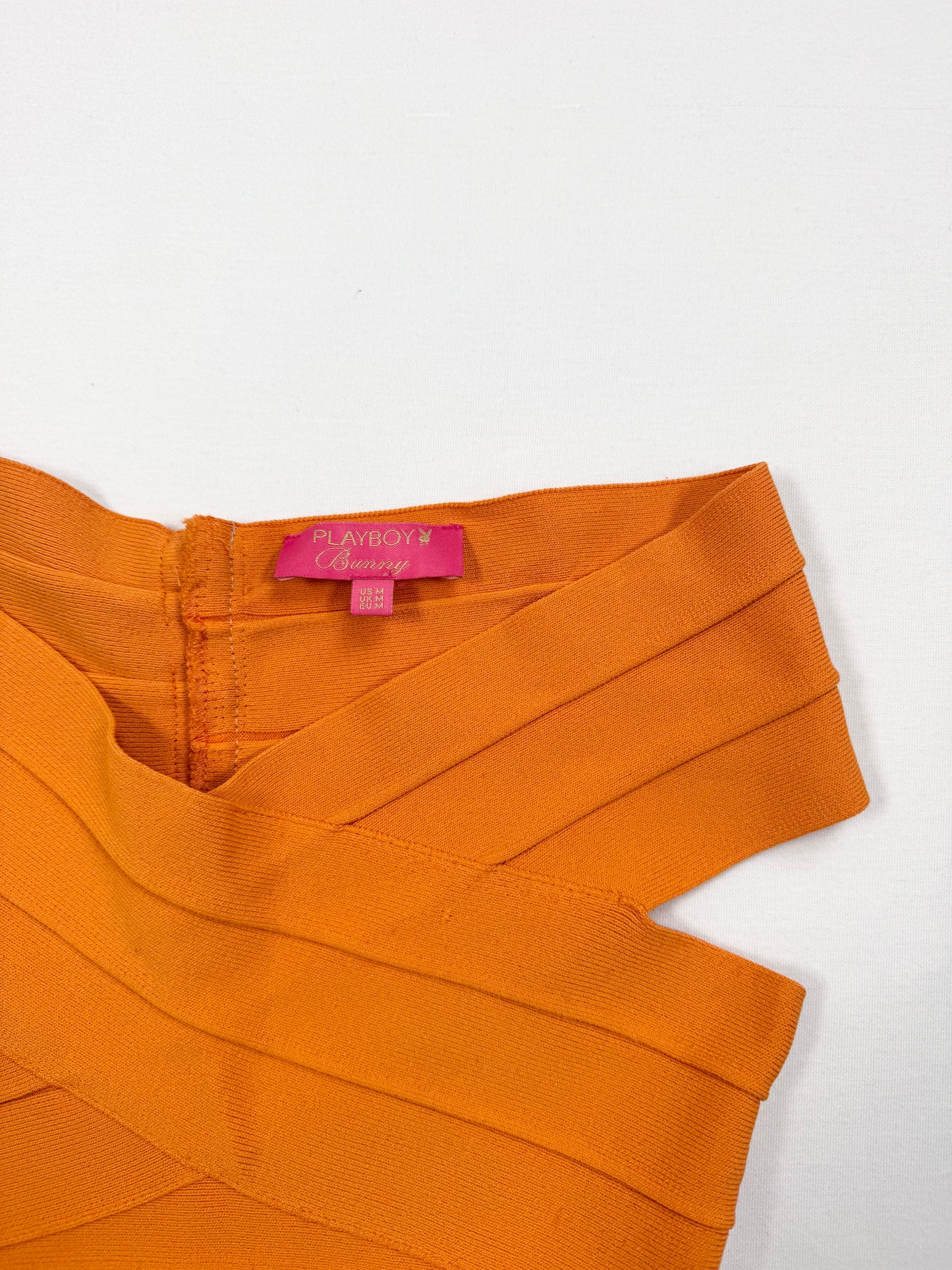 Playboy Orange Bandage Top ♡ XXS