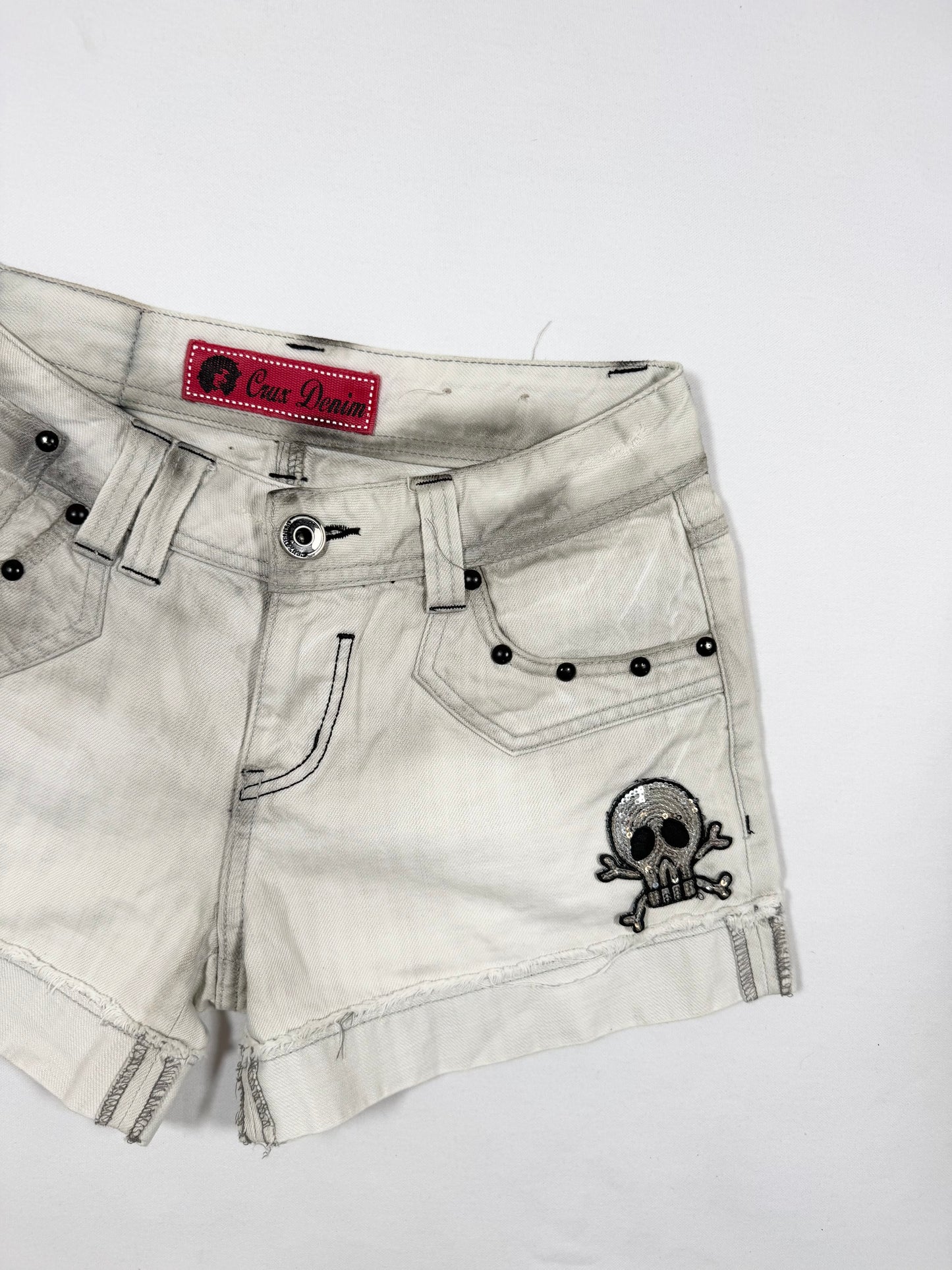 Skull Mini Shorts ♡ Size S