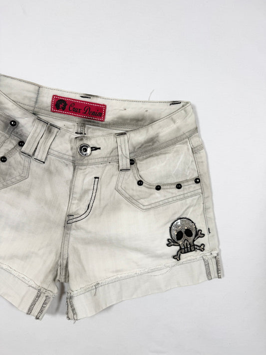 Skull Mini Shorts ♡ Size S