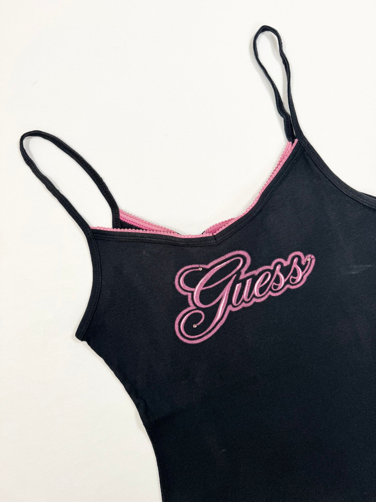 Guess Airbrush Logo Cami ♡ S