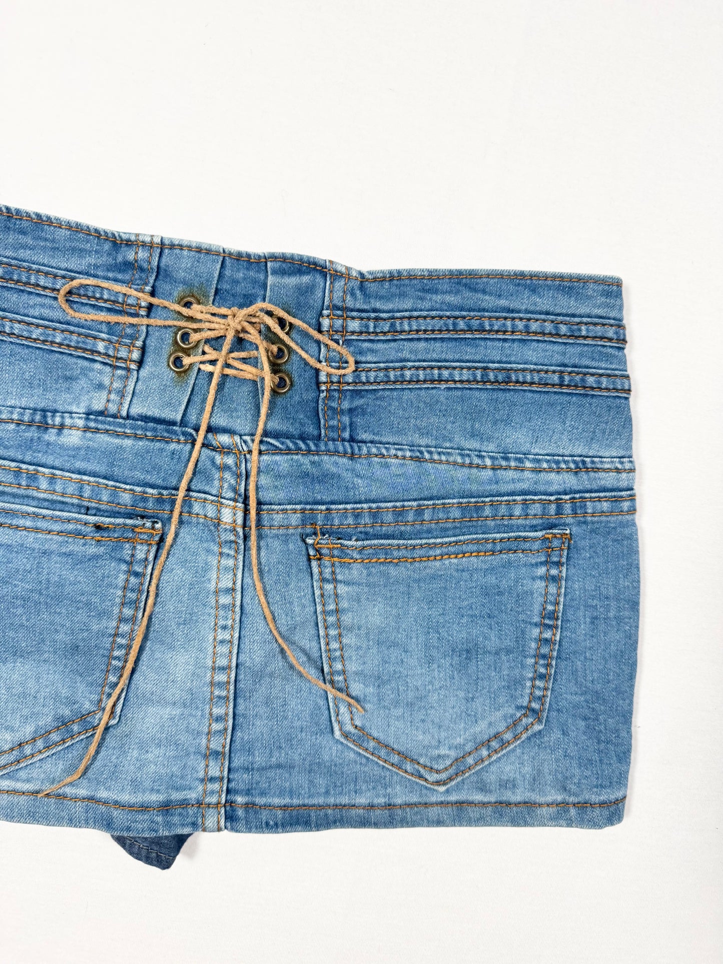 Lace Up Back Mini Skirt ♡ Size XS