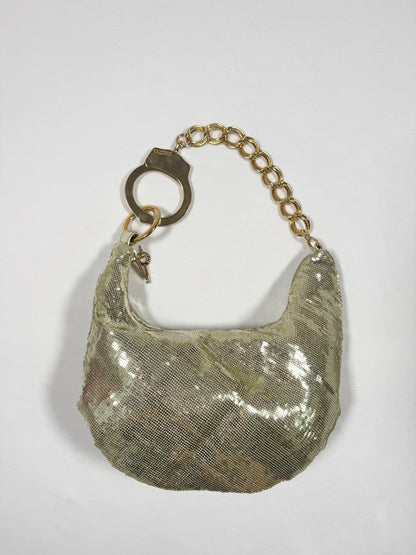 Gold Sequin Cuffz By Linz Bag ♡