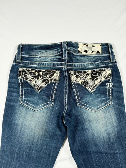 Miss Me Cow Print Jeans (26)