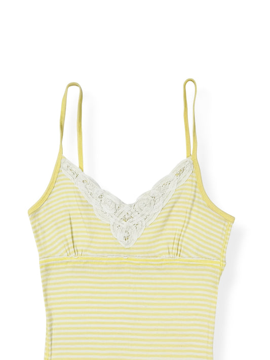 Yellow Striped Hollister Cami ♡ S