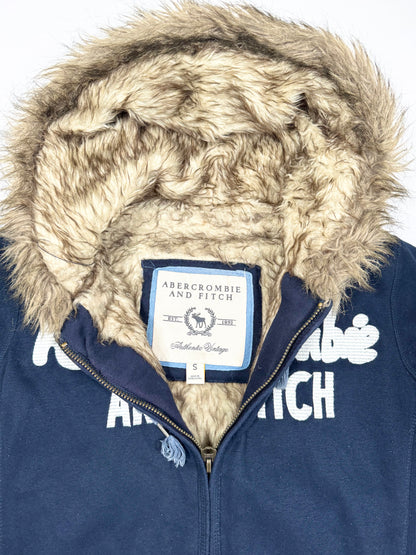 Abercrombie & Fitch Fur Zip Up Hoodie