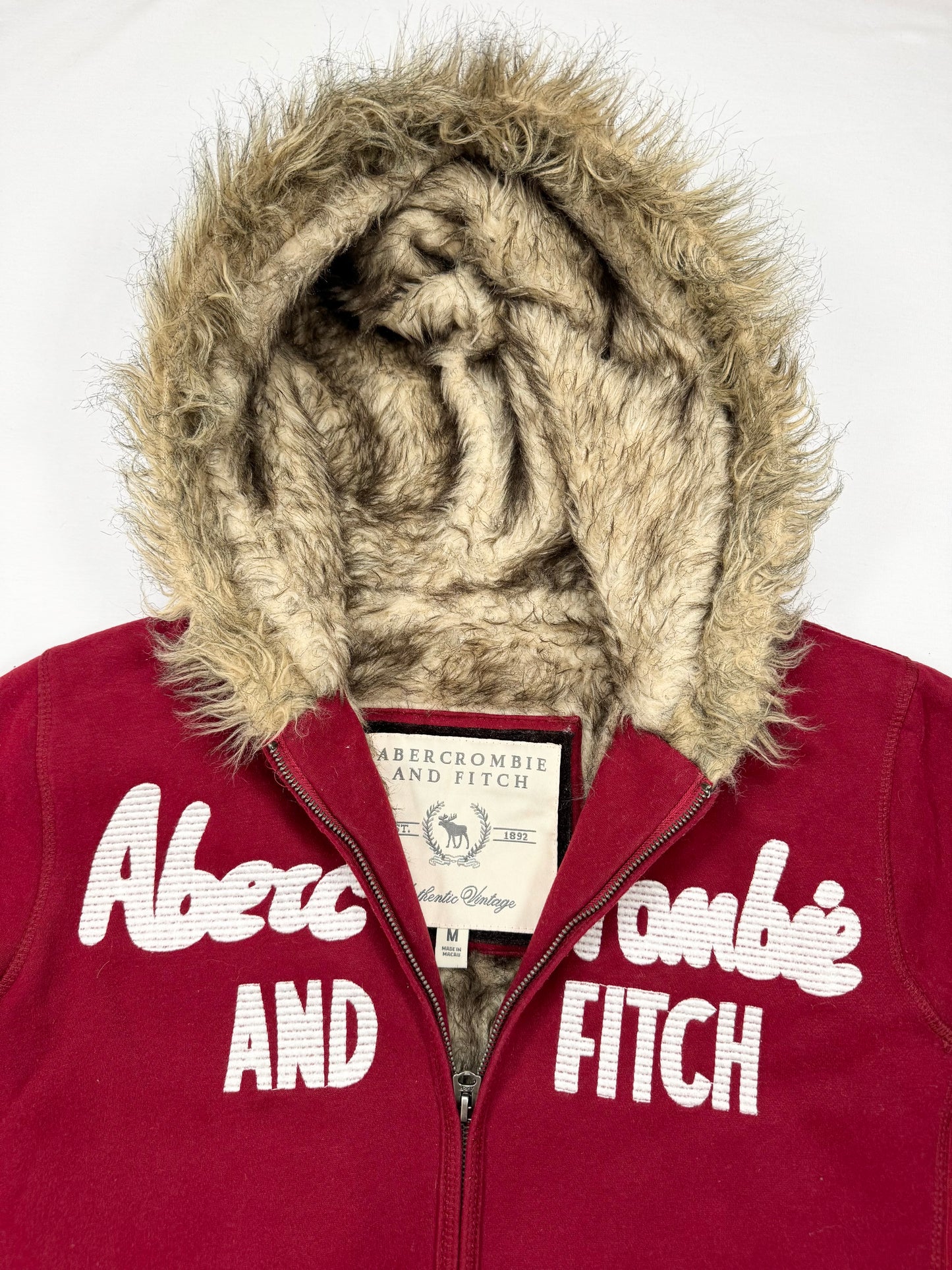 Abercrombie Fur Zip Up Hoodie ♡ M