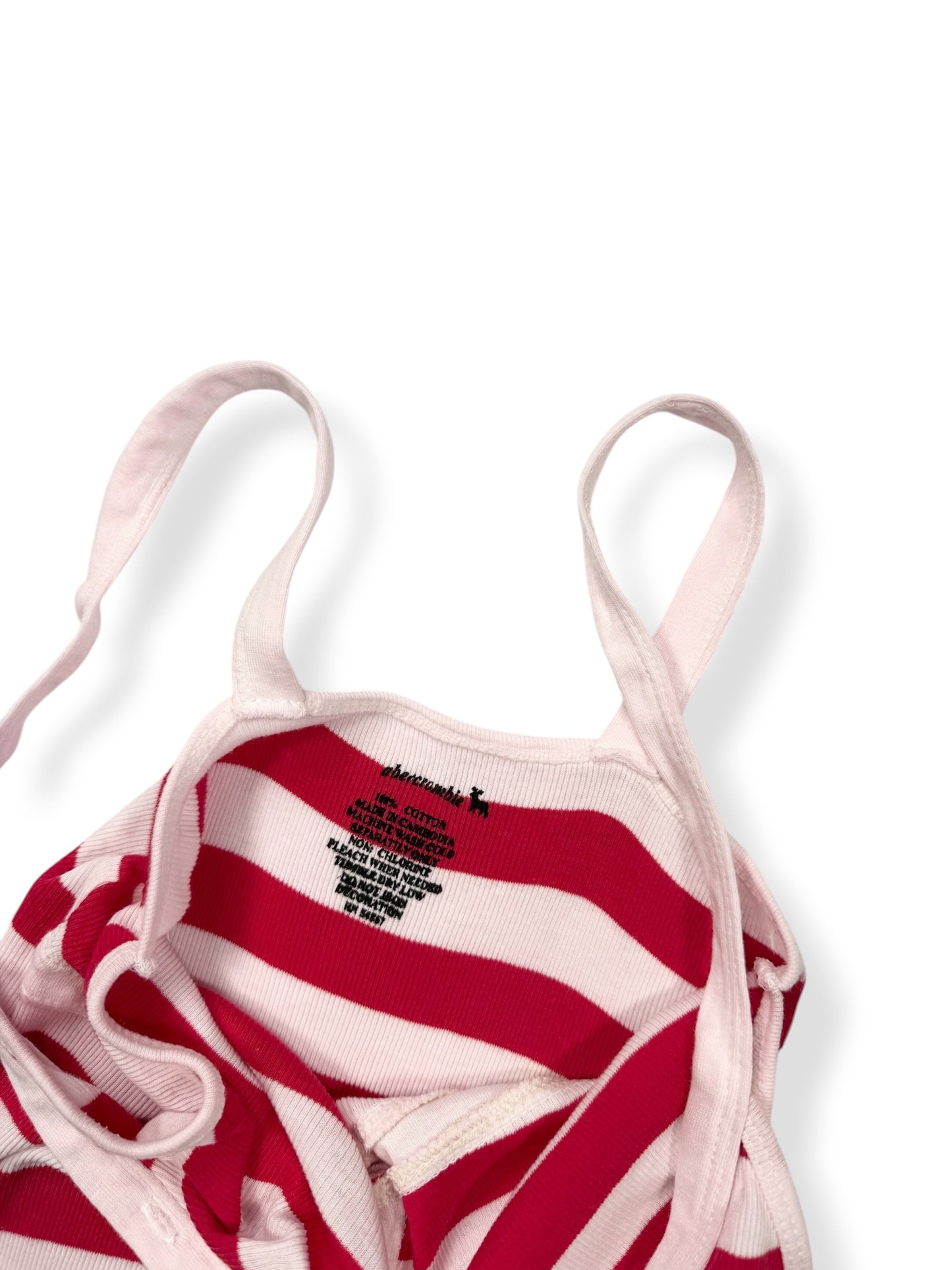 Abercrombie Red & White Striped Cami ♡ S