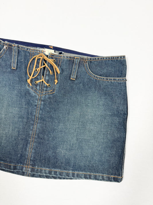 Abercrombie & Fitch Lace Up Mini Skirt