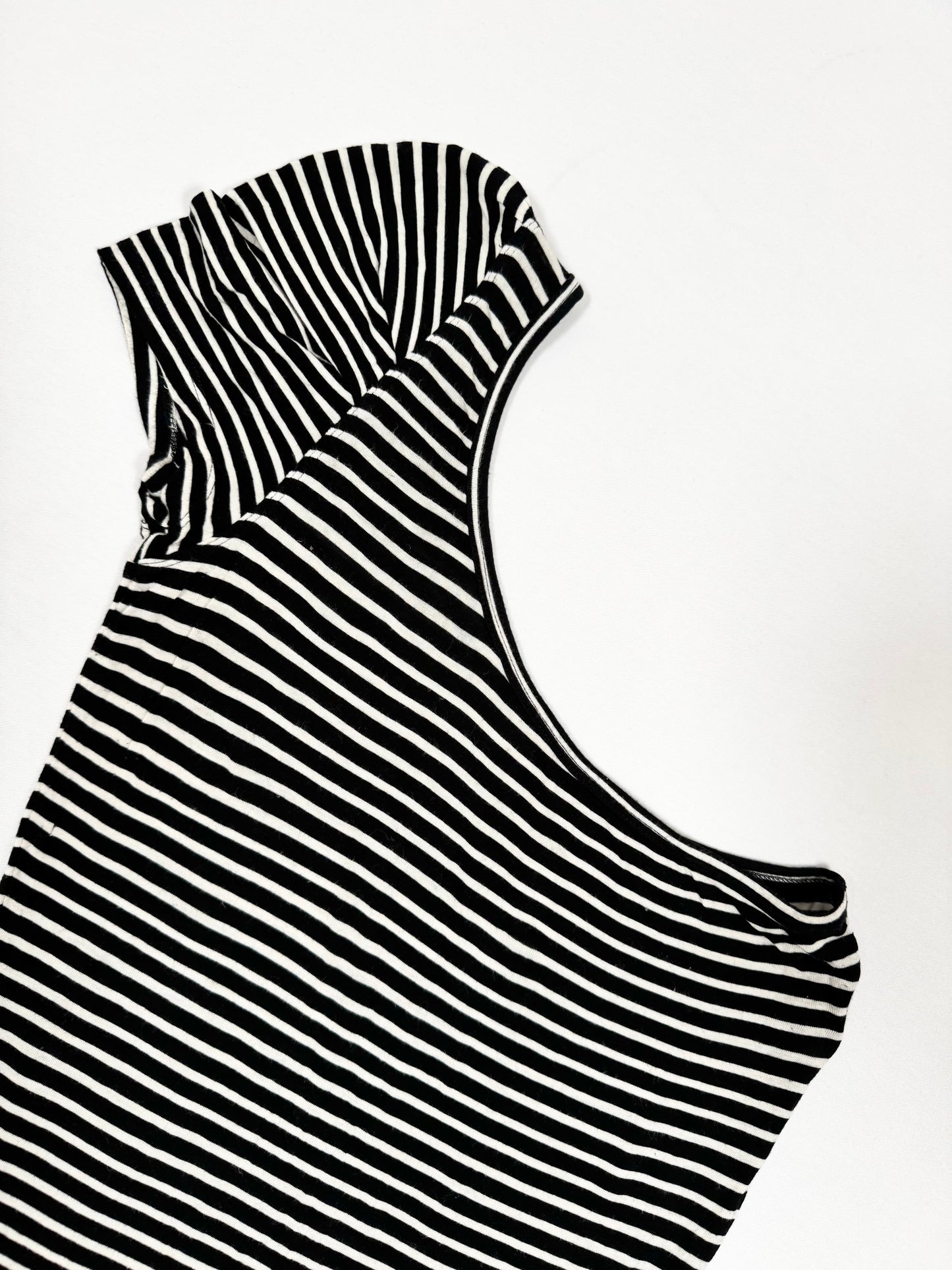 Playboy Striped One Shoulder Tee