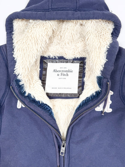 Abercrombie & Fitch Fur Lined Zip Up Hoodie
