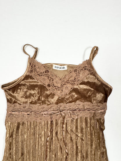 Brown Velvet Cami ♡ Size S