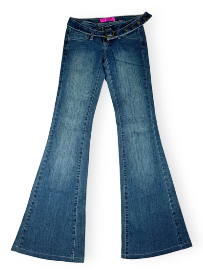 Belted Flared Jeans