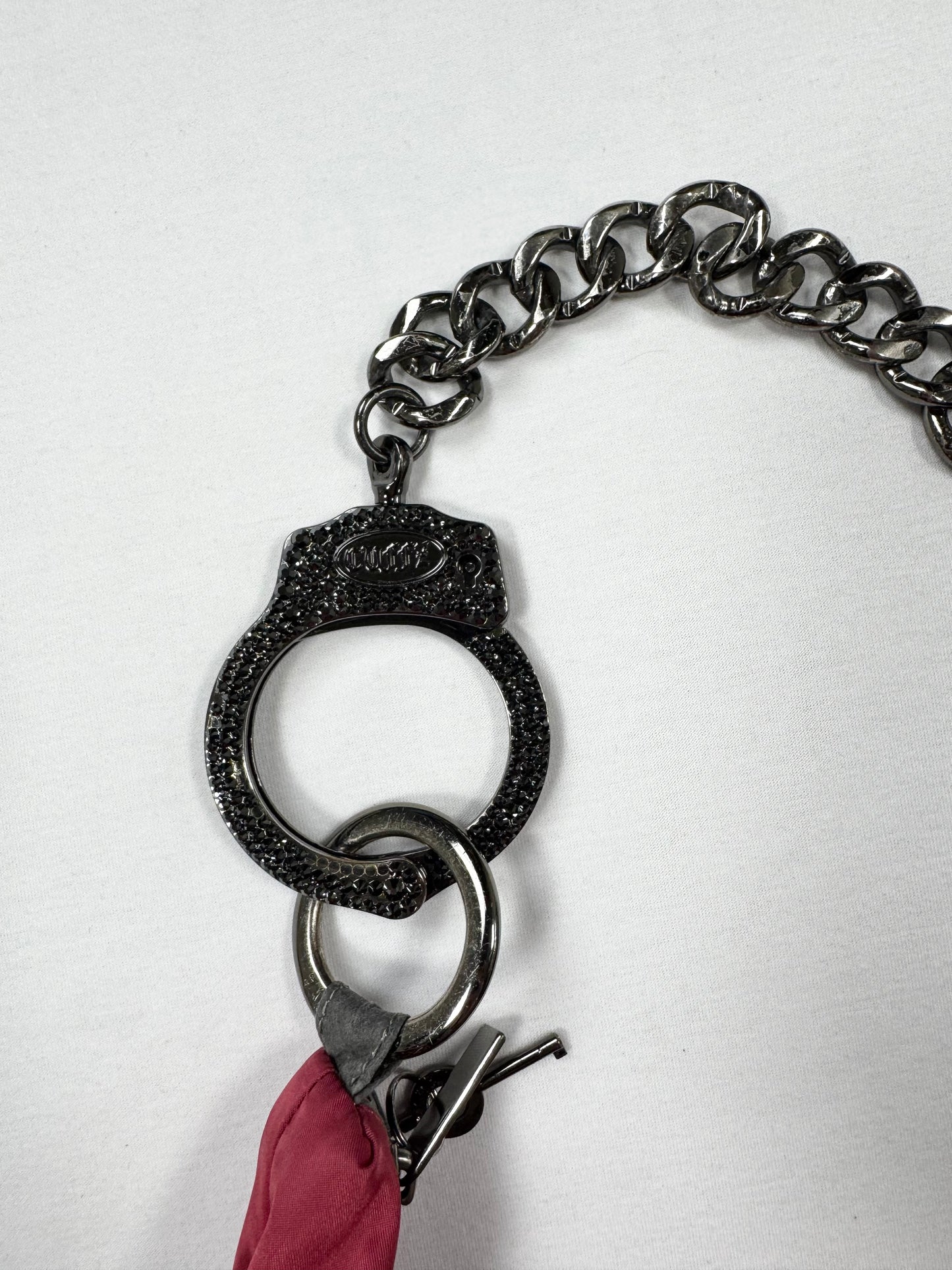 Red Diamante Cuff Cuffz By Linz Bag ♡