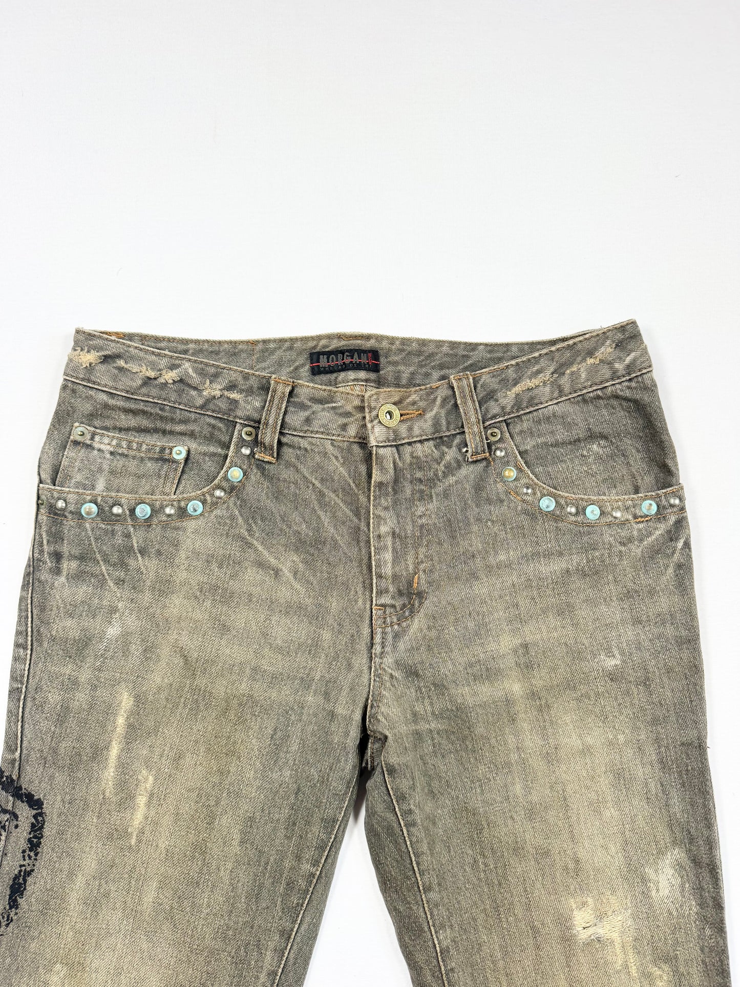 Morgan De Toi Grunge Flared Jeans ♡ M