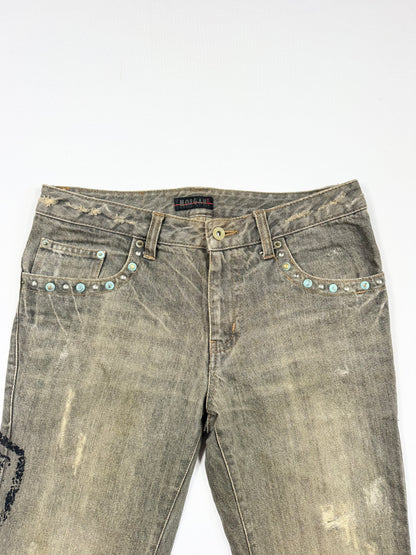 Morgan De Toi Grunge Flared Jeans ♡ M
