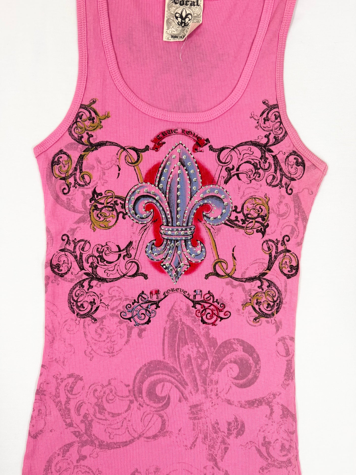 Vocal Pink Cross Tank ♡ M