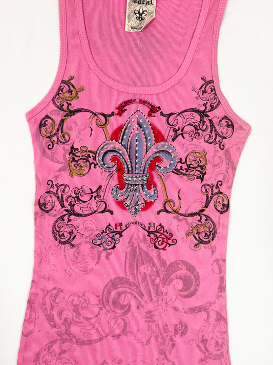 Vocal Pink Cross Tank ♡ M