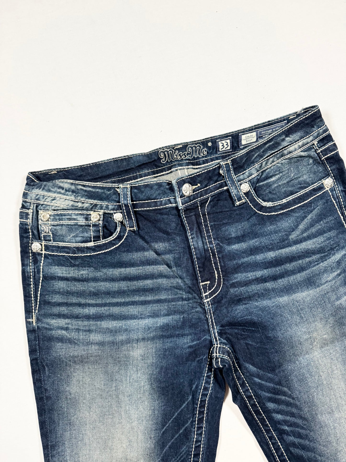 Miss Me Wing Flared Jeans ♡ Size 33”