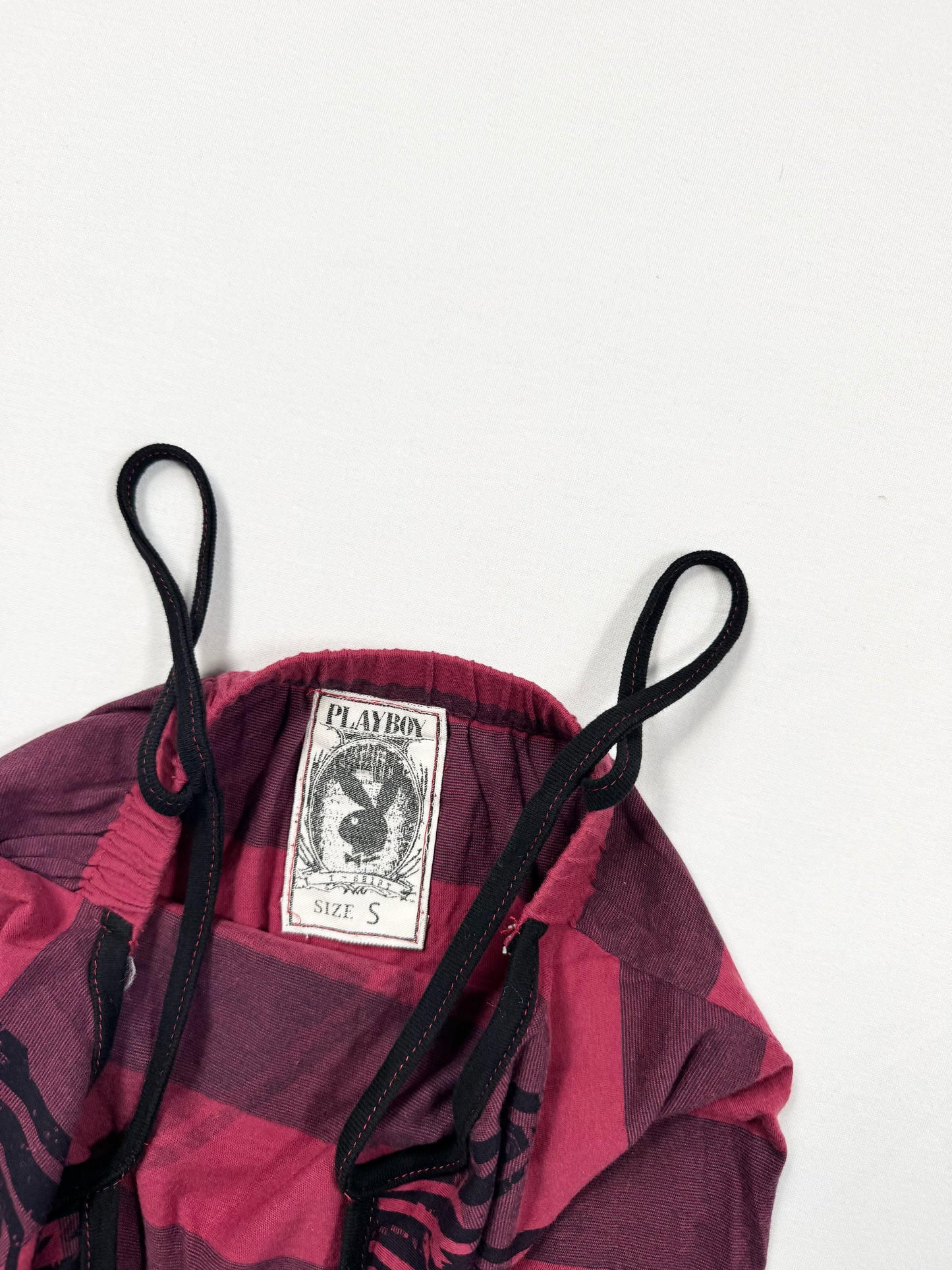 Playboy Burgundy Striped Cami ♡ S