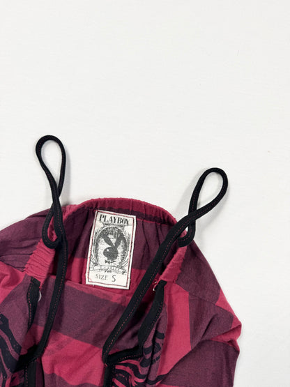 Playboy Burgundy Striped Cami ♡ S