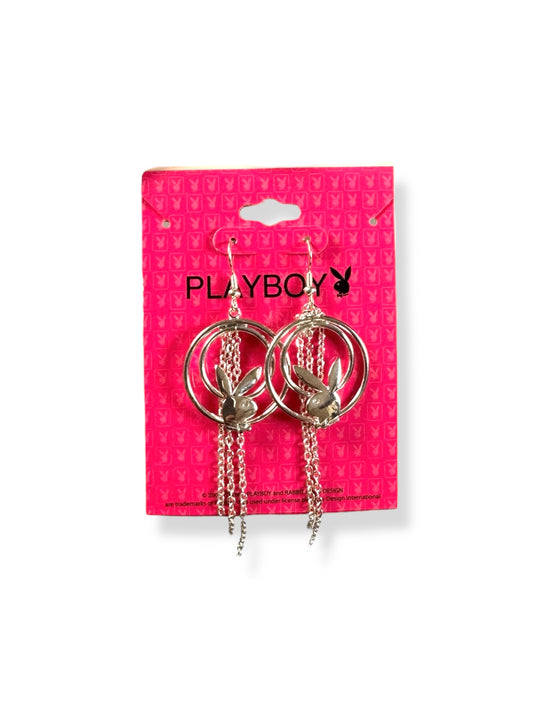Playboy Chain Hoop Earrings