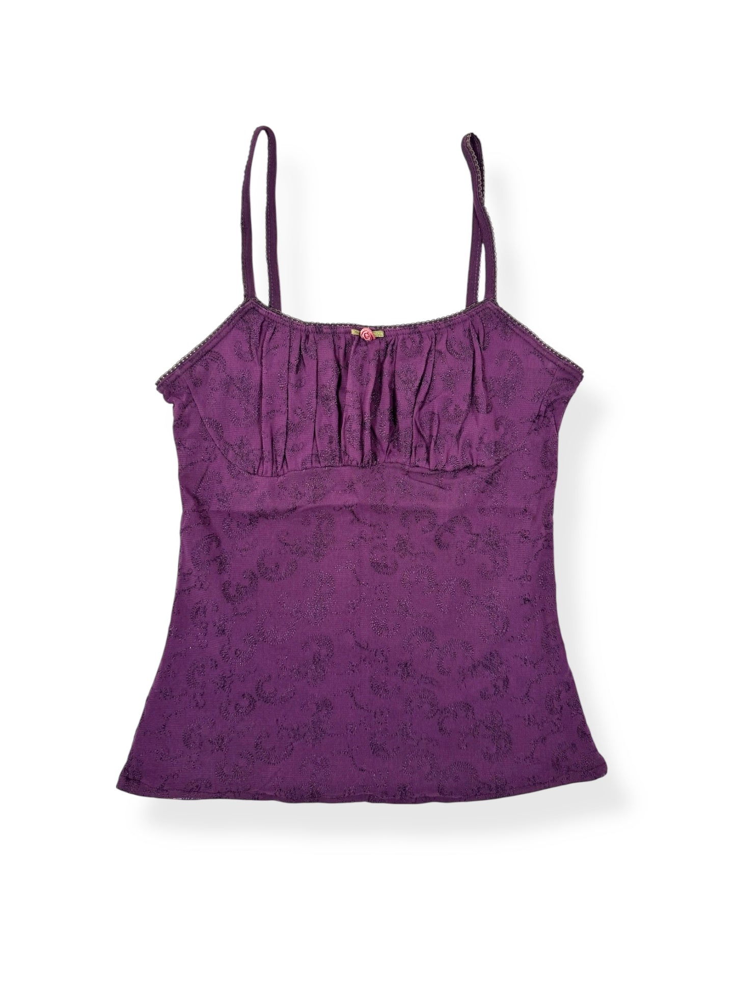 Embroidered Purple MNG Cami