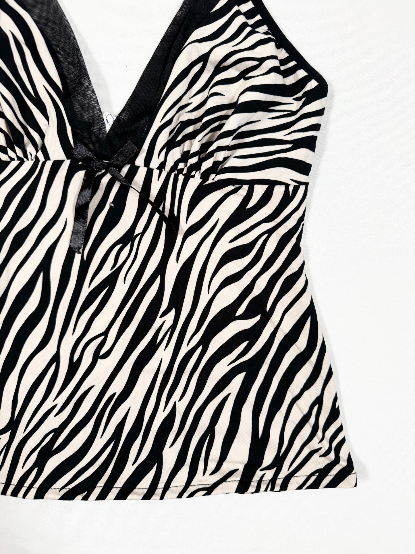 Zebra Cami & Micro Skirt Set