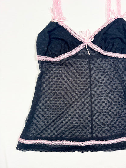 Heart Mesh Cami ♡ Size S