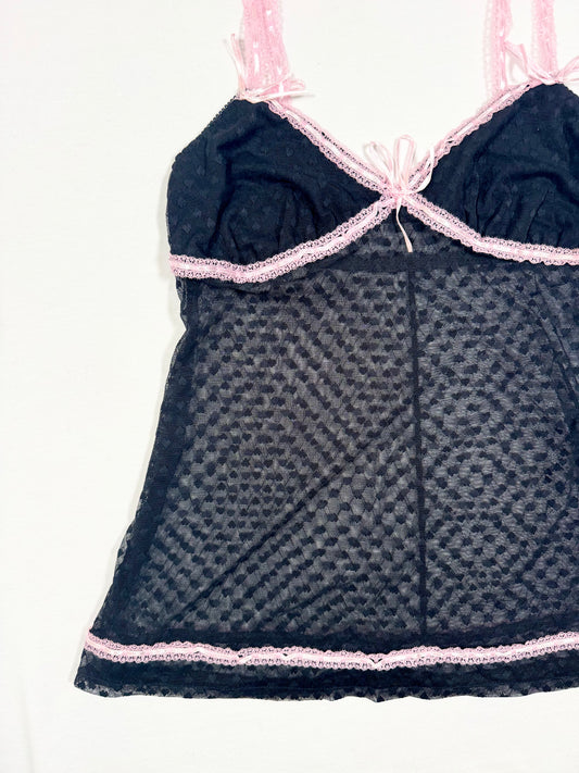 Heart Mesh Cami ♡ Size S