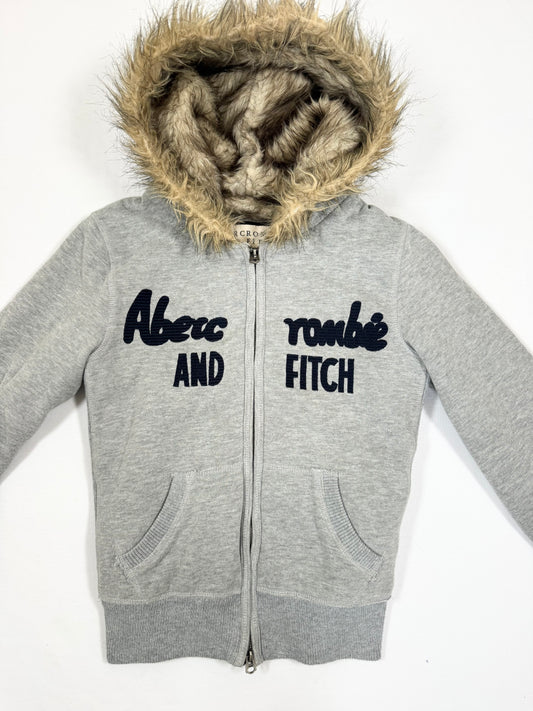 Abercrombie & Fitch Fur Hood Zip Up ♡ S