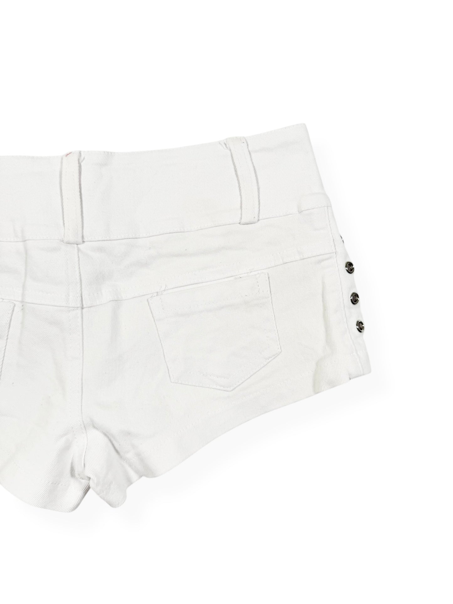 White Skull Shorts