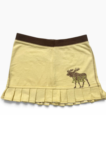 Abercrombie Yellow & Brown Mini Skirt ♡ S