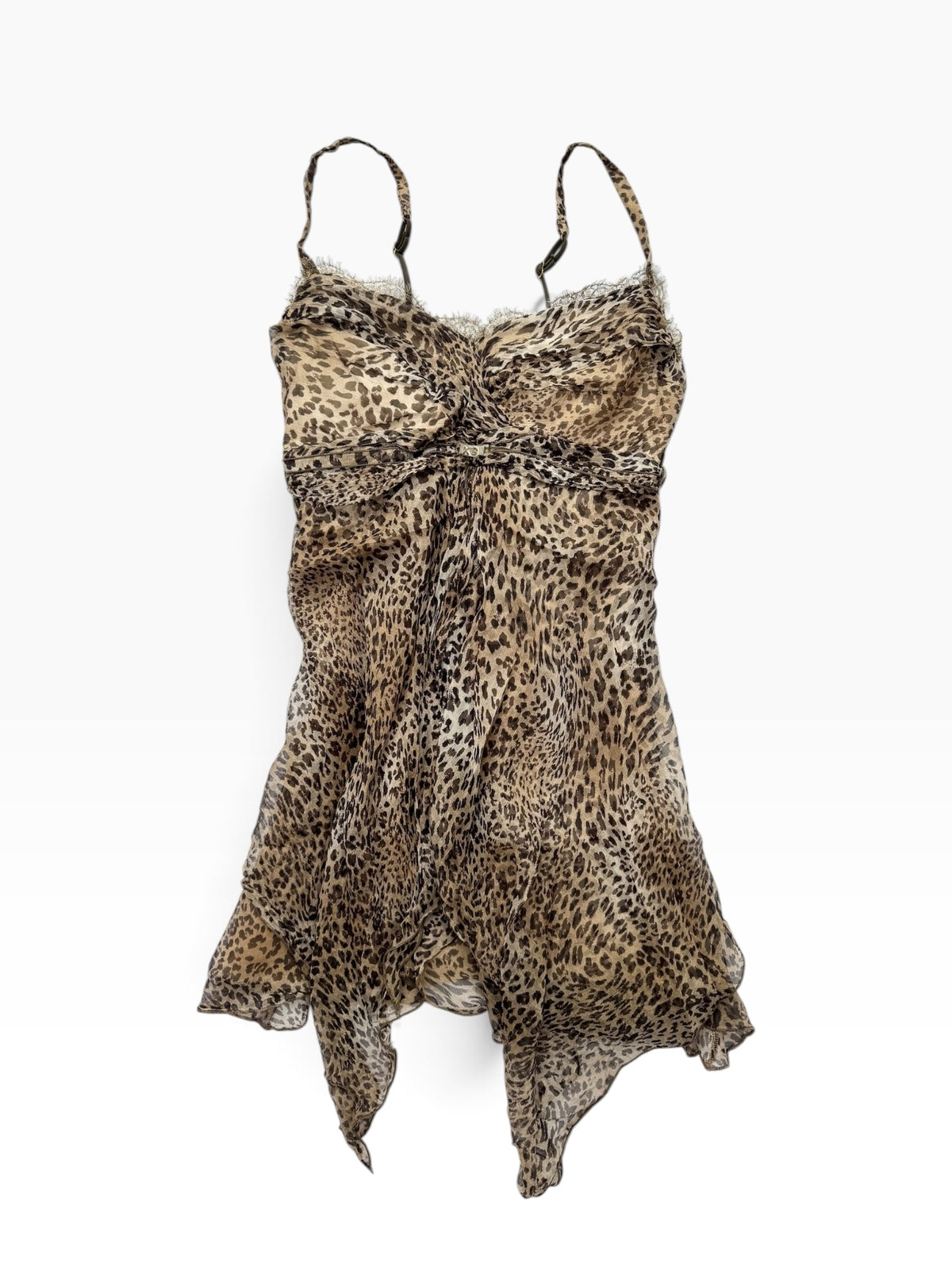 Silk Leopard Mini Dress ♡ S/M