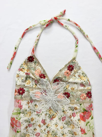 Flower Fairycore Halter Cami ♡ XS