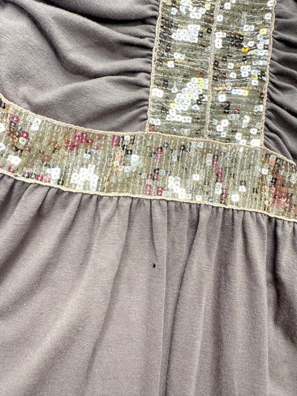 Brown Gold Sequin Mini Dress ♡ S/M