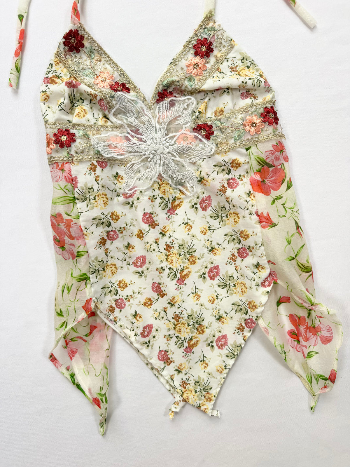 Flower Fairycore Halter Cami ♡ XS
