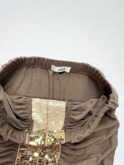 Brown Gold Sequin Mini Dress ♡ S/M