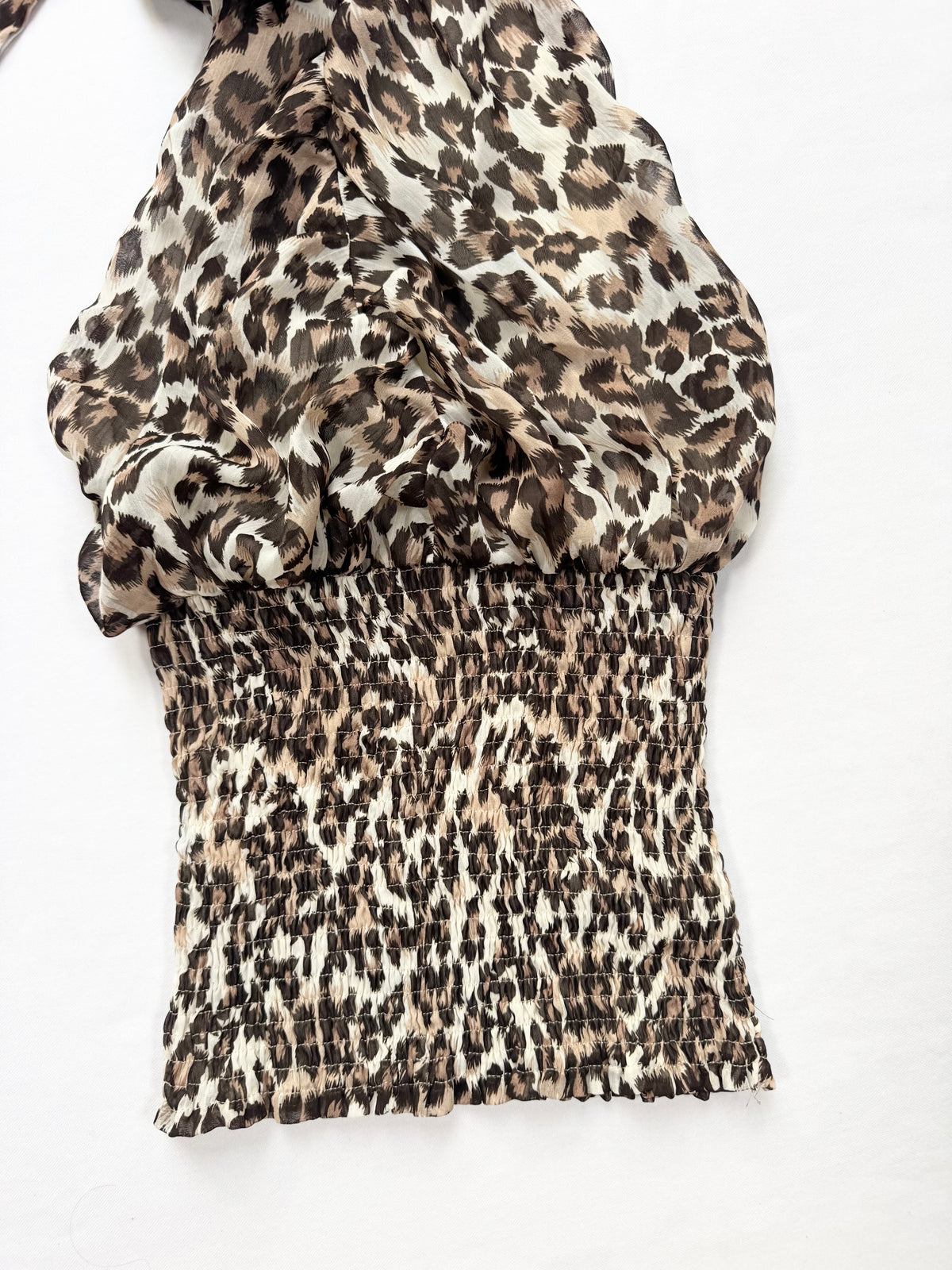 Leopard Ruched Torso Halter ♡ S