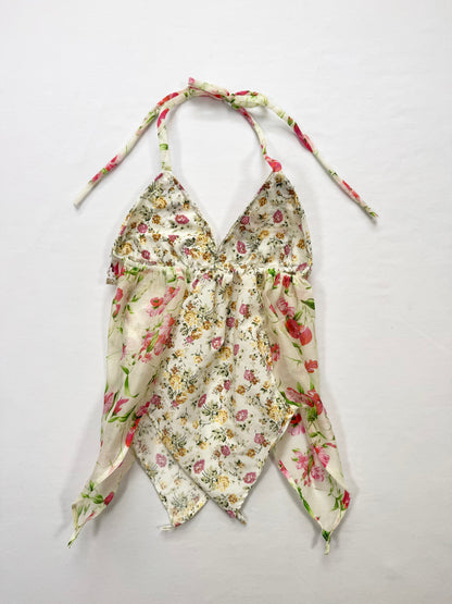 Flower Fairycore Halter Cami ♡ XS